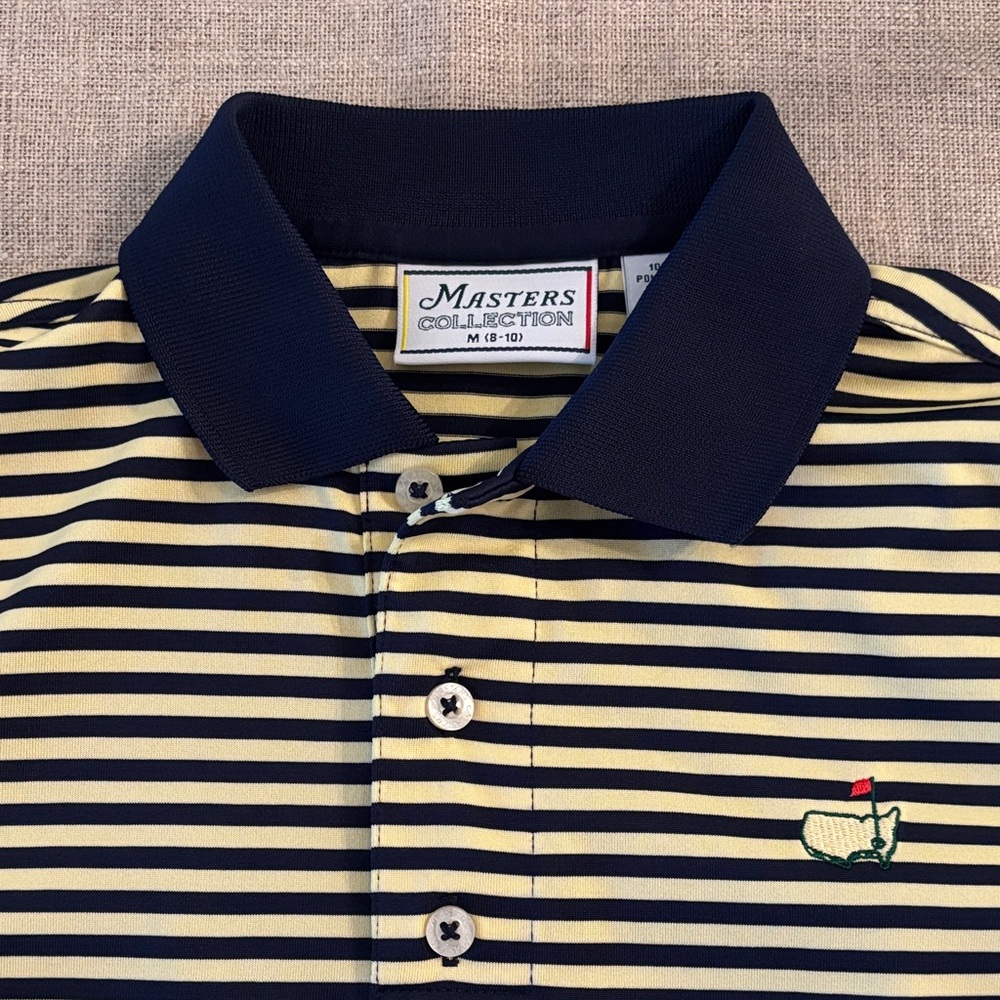 Boys' Navy & Yellow Striped Polo